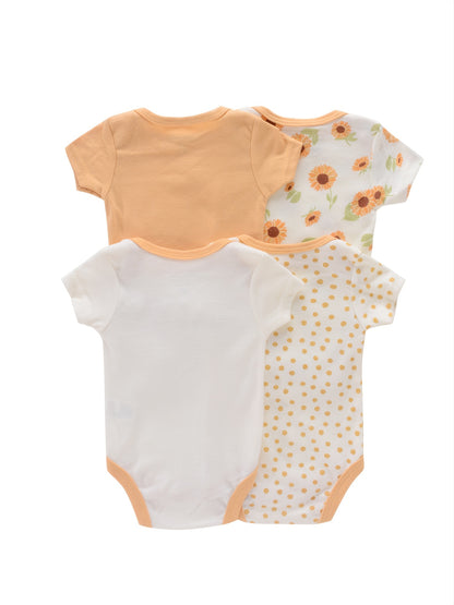 Baby Romper Onesies - Newborn Infant Bodysuit Set With Cartoon Animal Print - ZOOMNSTORE