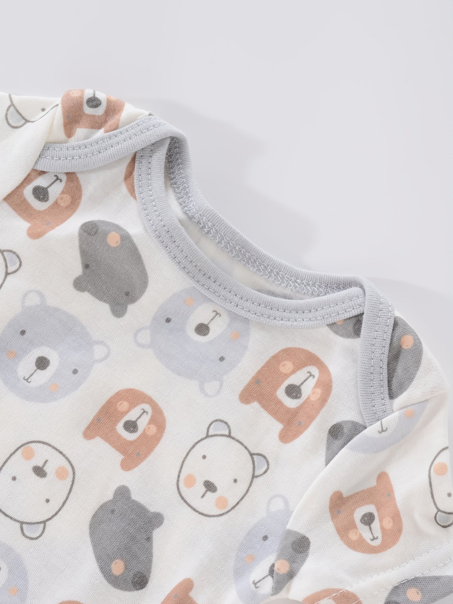 Baby Romper Onesies - Newborn Infant Bodysuit Set With Cartoon Animal Print - ZOOMNSTORE