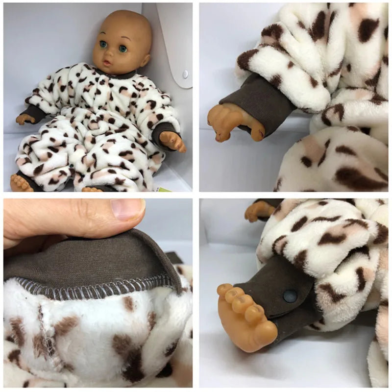 Baby Romper - Soft Flannel Infant Jumpsuit With Elastic Cuffs | Newborn Clothes - ZOOMNSTORE