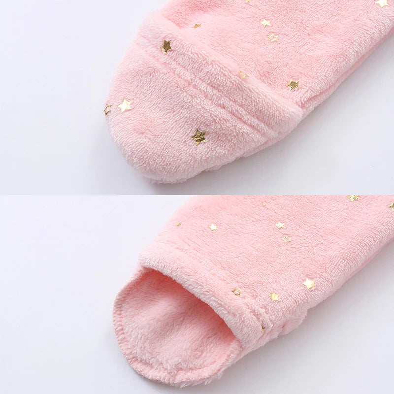 Baby Rompers - Flannel Infant Jumpsuit | Warm Autumn Winter Bodysuit 0-12M - ZOOMNSTORE