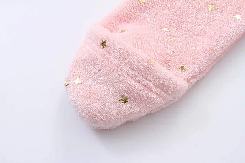 Baby Rompers - Flannel Infant Jumpsuit | Warm Autumn Winter Bodysuit 0-12M - ZOOMNSTORE