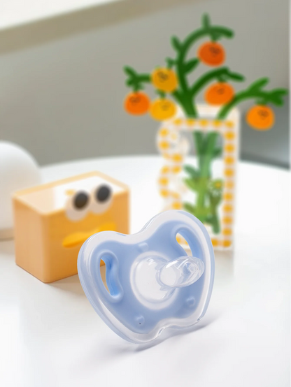 3Pcs Baby Apple Pacifier Set Silicone Soother with Spring pacifier chain and PP storage Box 100% BPA Free Portable Pacifier Set - ZOOMNSTORE