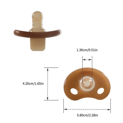 Baby Silicone Pacifier - Soft Breathable Round Soother | BPA Free Infant Teething Relief - ZOOMNSTORE