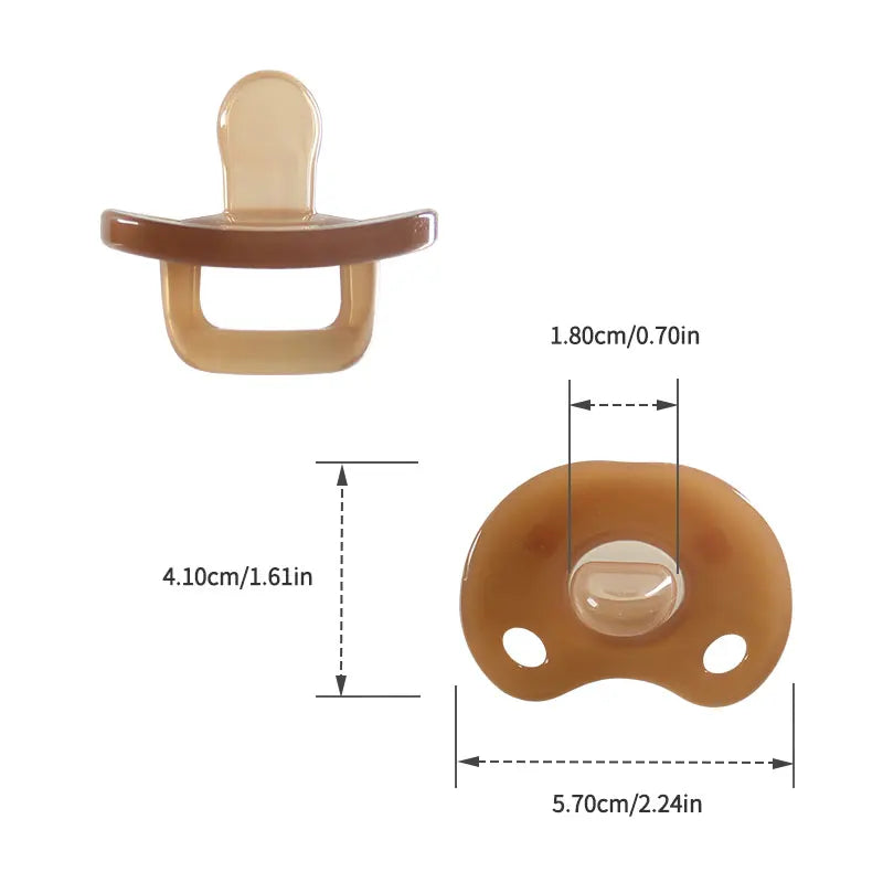 Baby Silicone Pacifier - Soft Breathable Round Soother | BPA Free Infant Teething Relief - ZOOMNSTORE