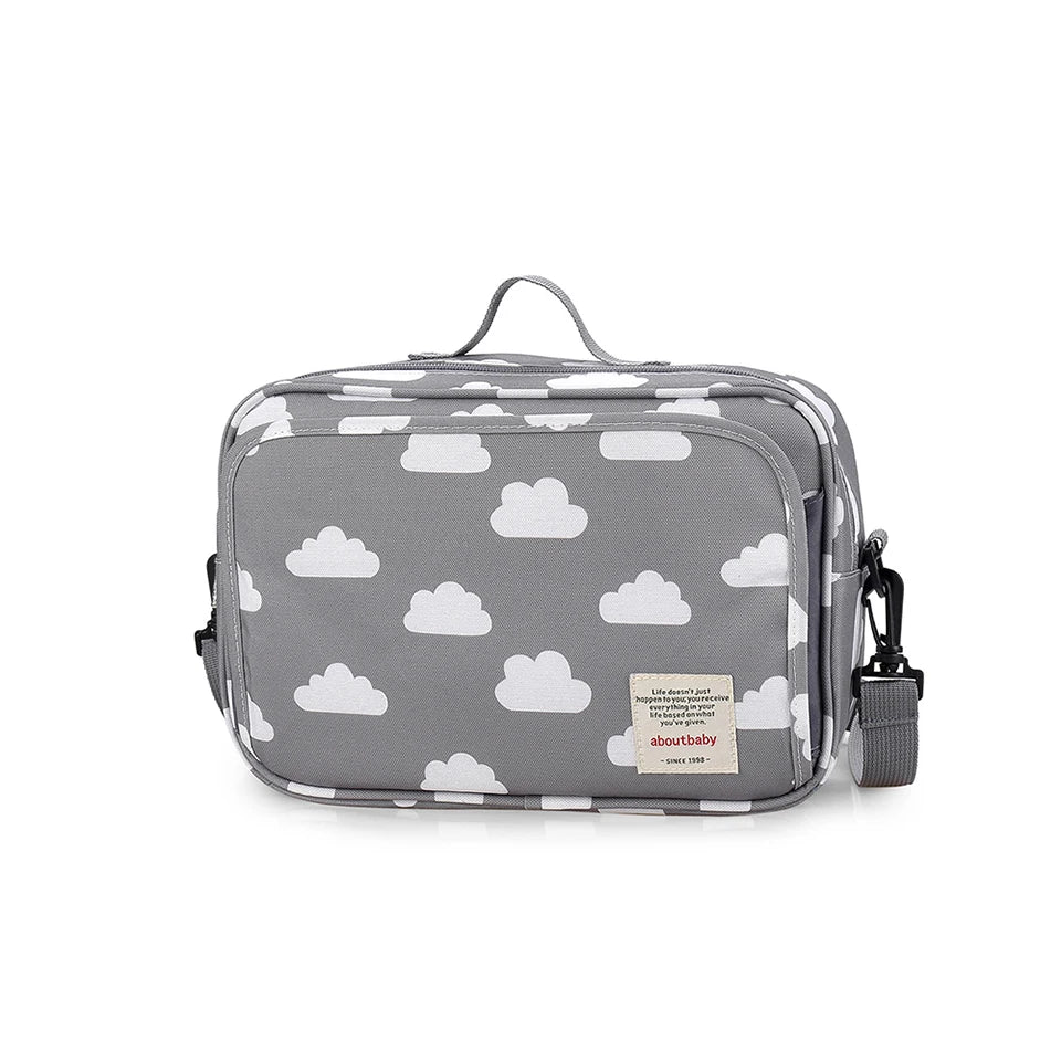 Baby Stroller Bag Waterproof Portable Outing Travel Mummy Bag Multifunction Diaper Bottle Storage Hanging Bag Pram Organizer - ZOOMNSTORE