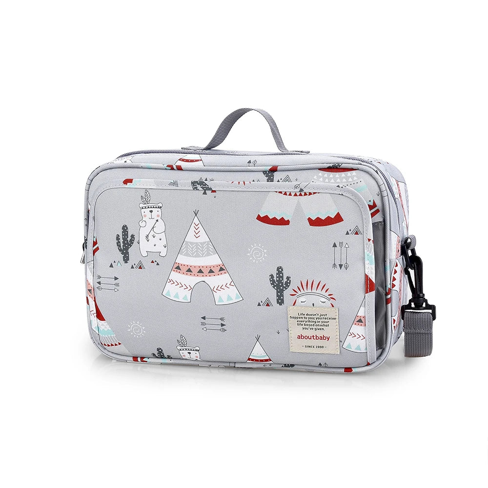 Baby Stroller Bag Waterproof Portable Outing Travel Mummy Bag Multifunction Diaper Bottle Storage Hanging Bag Pram Organizer - ZOOMNSTORE