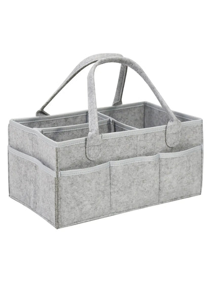 Baby Stroller Accessories Organizer Mommy Tote Bag Foldable Storage Baby Diaper Hanging Bags Thicken Portable Mom Tote Basket - ZOOMNSTORE