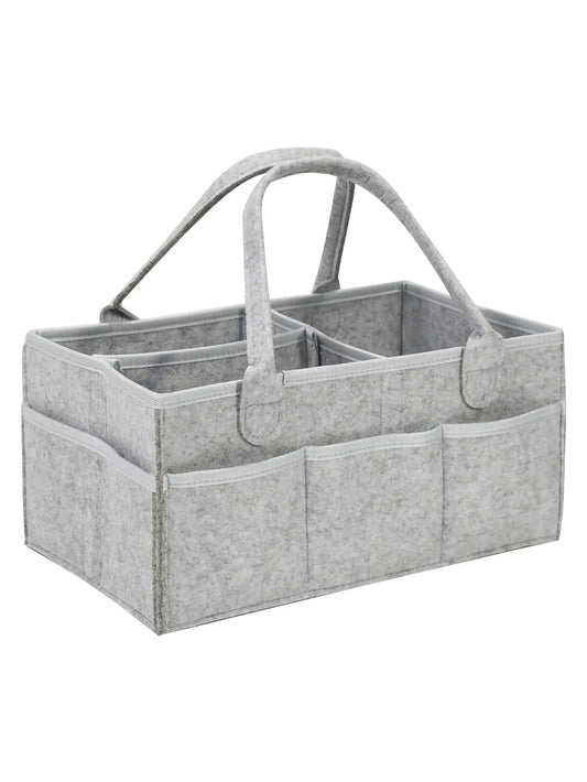 Baby Stroller Accessories Organizer Mommy Tote Bag Foldable Storage Baby Diaper Hanging Bags Thicken Portable Mom Tote Basket - ZOOMNSTORE