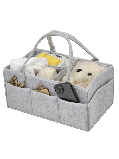 Baby Stroller Accessories Organizer Mommy Tote Bag Foldable Storage Baby Diaper Hanging Bags Thicken Portable Mom Tote Basket - ZOOMNSTORE
