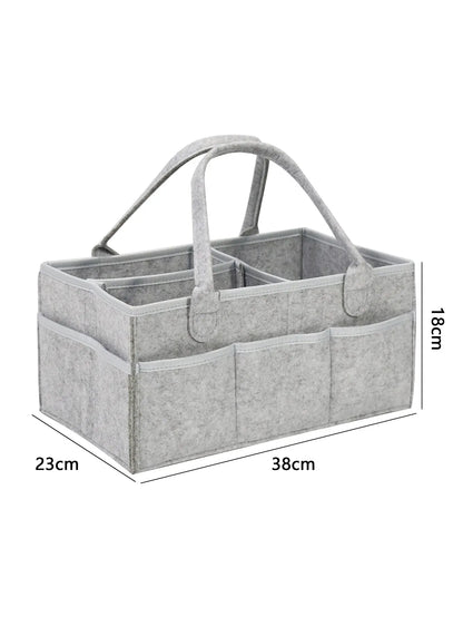 Baby Stroller Accessories Organizer Mommy Tote Bag Foldable Storage Baby Diaper Hanging Bags Thicken Portable Mom Tote Basket - ZOOMNSTORE