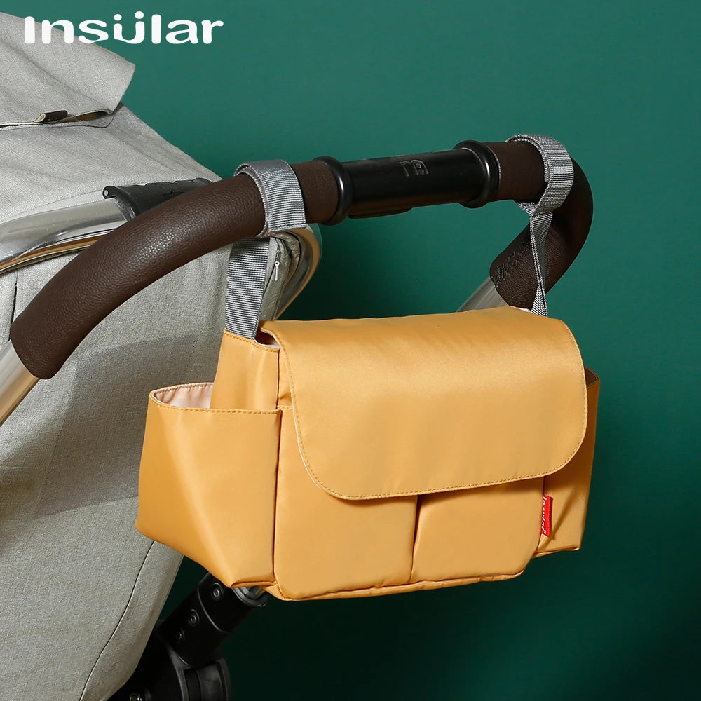Universal Buggy Baby Pram Organizer Bottle Holder Multipurpose Baby Stroller Accessory Stroller Caddy Storage Diaper Nappy Bag - ZOOMNSTORE