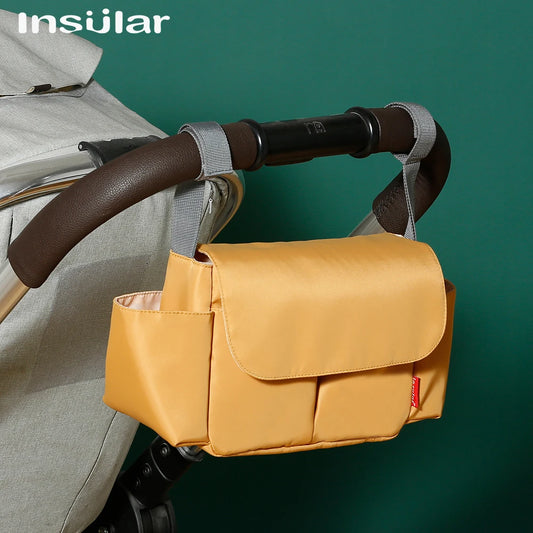 Universal Buggy Baby Pram Organizer Bottle Holder Multipurpose Baby Stroller Accessory Stroller Caddy Storage Diaper Nappy Bag - ZOOMNSTORE