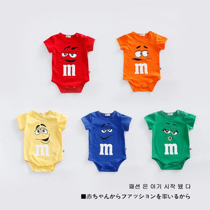 Baby Summer Romper - Cotton Short Sleeve Infant Bodysuit 0-24 Month Unisex Jumpsuit - ZOOMNSTORE
