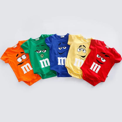 Baby Summer Romper - Cotton Short Sleeve Infant Bodysuit 0-24 Month Unisex Jumpsuit - ZOOMNSTORE