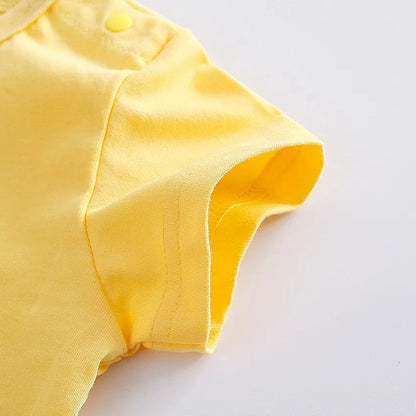 Baby Summer Romper - Cotton Short Sleeve Infant Bodysuit 0-24 Month Unisex Jumpsuit - ZOOMNSTORE