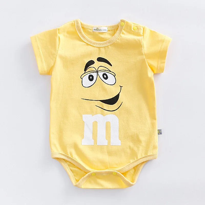 Baby Summer Romper - Cotton Short Sleeve Infant Bodysuit 0-24 Month Unisex Jumpsuit - ZOOMNSTORE