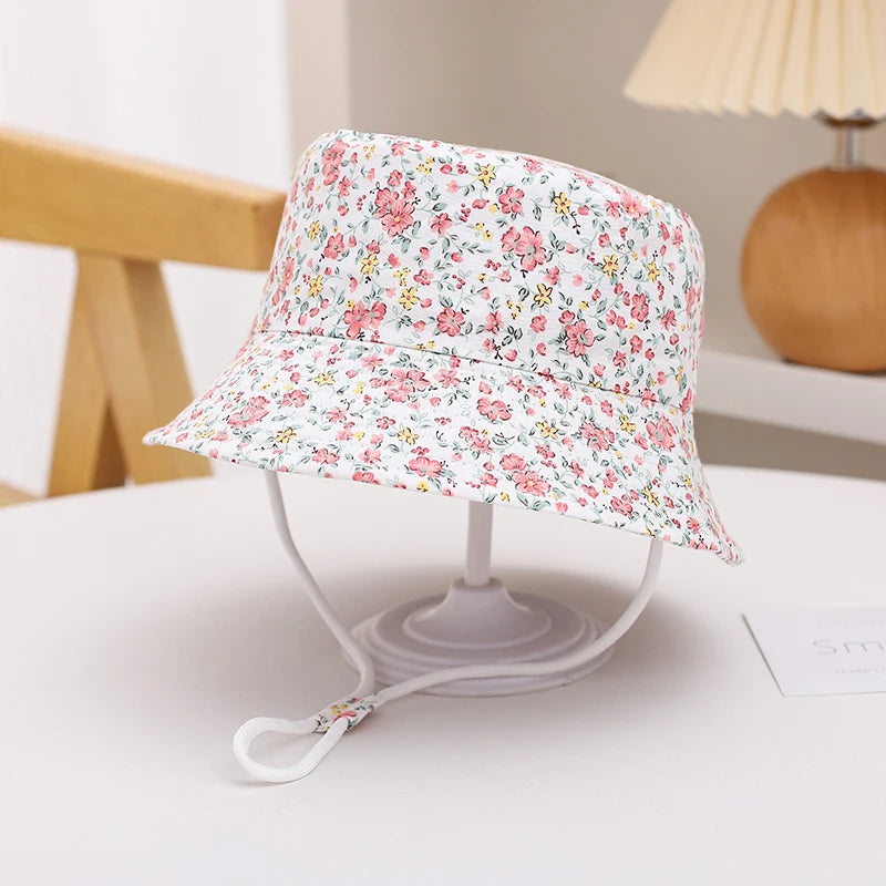 New Panama Summer Baby Sun Hat for Girls and Boys Beach Sun Cap Cartoon Autumn Kids Fisherman's Cap Outdoor Baby Bucket Hat - ZOOMNSTORE