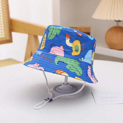 New Panama Summer Baby Sun Hat for Girls and Boys Beach Sun Cap Cartoon Autumn Kids Fisherman's Cap Outdoor Baby Bucket Hat - ZOOMNSTORE
