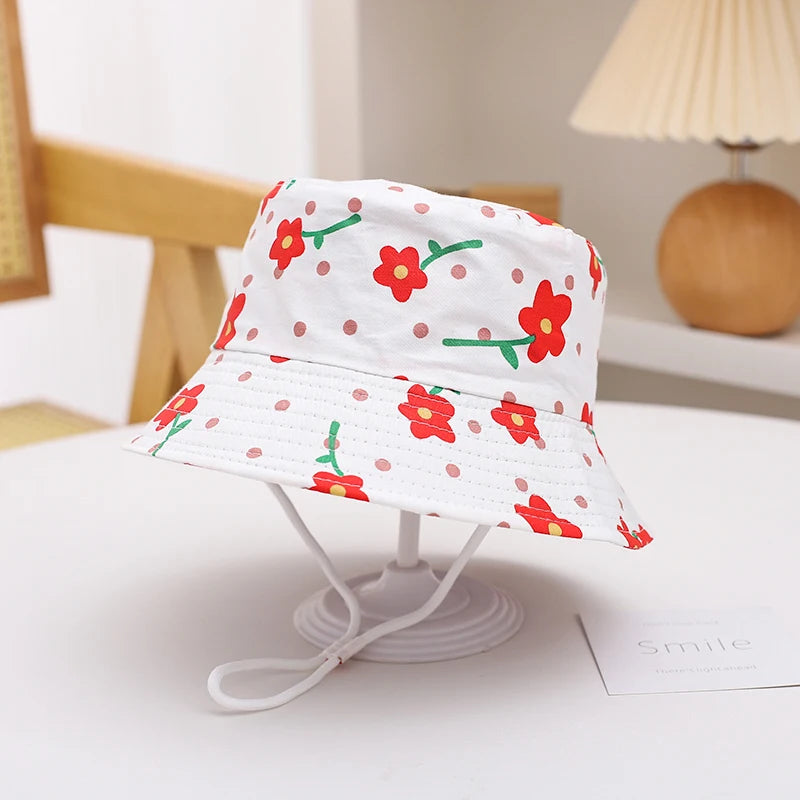 New Panama Summer Baby Sun Hat for Girls and Boys Beach Sun Cap Cartoon Autumn Kids Fisherman's Cap Outdoor Baby Bucket Hat - ZOOMNSTORE