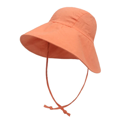 Baby SunHat Summer Boys Girls Bucket Hat Kids Cotton UV Travel Hats Child Big Brim Outdoor Beach Caps Fashion Casual Panama Cap - ZOOMNSTORE