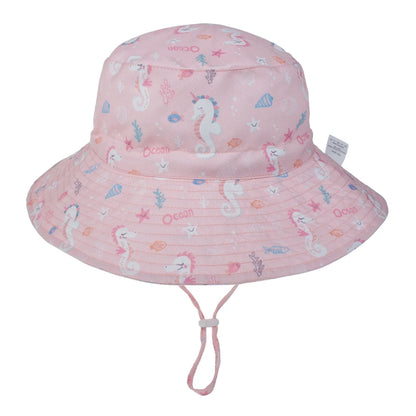 Summer Baby Sun Cap Baby Sun Hat For Girls and Boys Outdoor Neck Ear Cover Anti UV Kids Beach Caps Bucket Cap 0-8 Years - ZOOMNSTORE