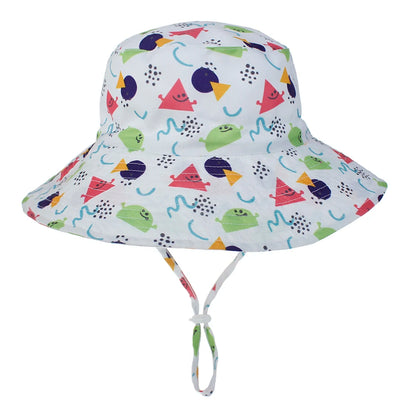Summer Baby Sun Cap Baby Sun Hat For Girls and Boys Outdoor Neck Ear Cover Anti UV Kids Beach Caps Bucket Cap 0-8 Years - ZOOMNSTORE
