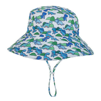 Summer Baby Sun Cap Baby Sun Hat For Girls and Boys Outdoor Neck Ear Cover Anti UV Kids Beach Caps Bucket Cap 0-8 Years - ZOOMNSTORE