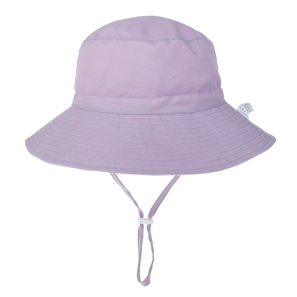 Summer Baby Sun Cap Baby Sun Hat For Girls and Boys Outdoor Neck Ear Cover Anti UV Kids Beach Caps Bucket Cap 0-8 Years - ZOOMNSTORE