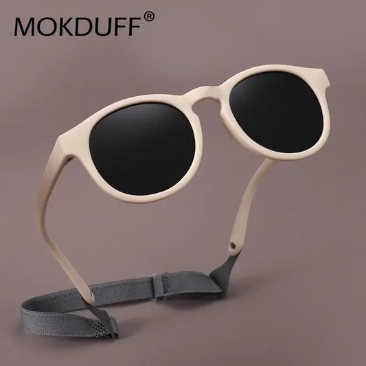 Baby Sunglasses with Strap - UV400 Polarized Infant Sunglasses for Ages 0-3 Years - ZOOMNSTORE