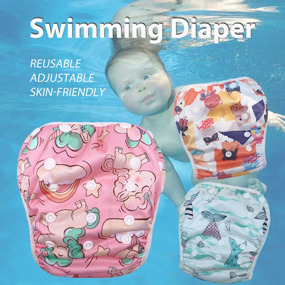 Baby Swim Diapers – Reusable Adjustable Large Size Swim Nappy for Boys & Girls - ZOOMNSTORE