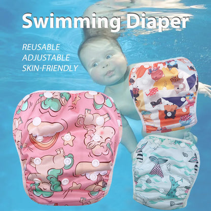 Baby Swim Diapers – Reusable Adjustable Large Size Swim Nappy for Boys & Girls - ZOOMNSTORE