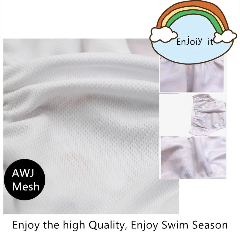 Baby Swim Diapers – Reusable Adjustable Large Size Swim Nappy for Boys & Girls - ZOOMNSTORE