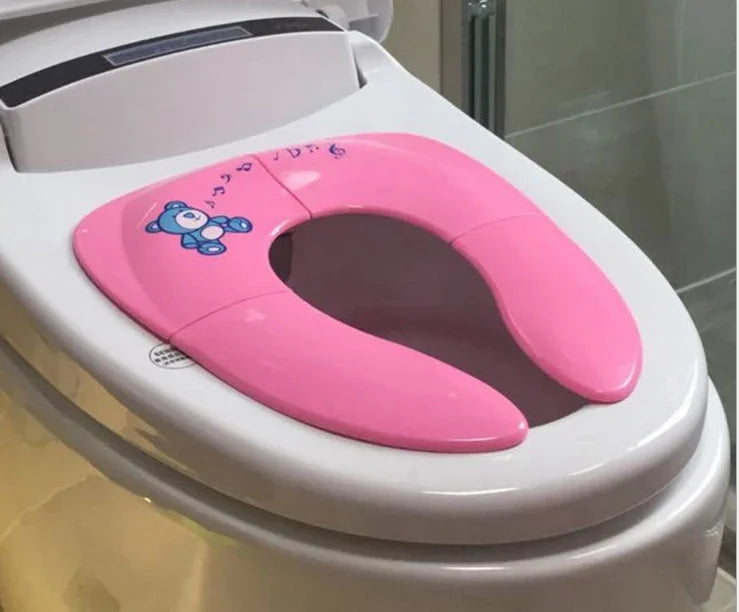 Baby Travel Potty Seat - Folding Portable Toddler Toilet Training Cushion - ZOOMNSTORE