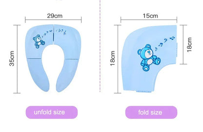 Baby Travel Potty Seat - Folding Portable Toddler Toilet Training Cushion - ZOOMNSTORE