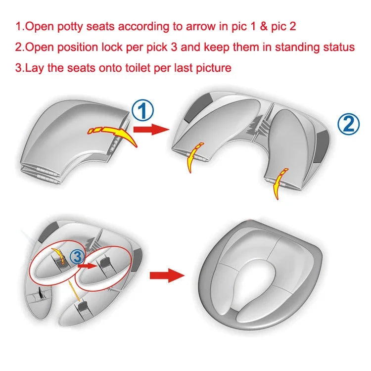 Baby Travel Potty Seat - Folding Portable Toddler Toilet Training Cushion - ZOOMNSTORE