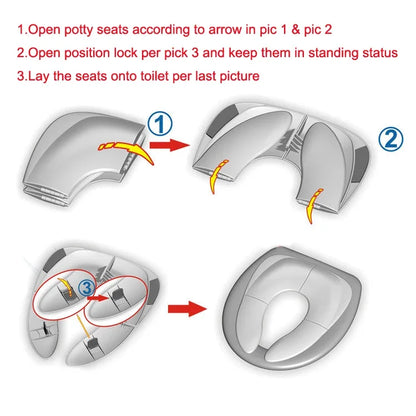 Baby Travel Potty Seat - Folding Portable Toddler Toilet Training Cushion - ZOOMNSTORE