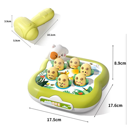 Baby Mole Hammer Whack Toy Kids Cute Animal Hand Percussion Sound Educational Sensory Develop Toys for 3 Year Children Gifts - ZOOMNSTORE