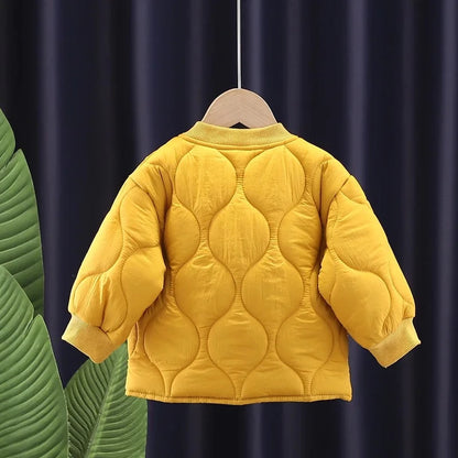 Baby Boys Girls Casual Cotton Coat - Autumn Winter Toddler Jacket - ZOOMNSTORE