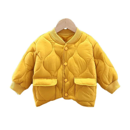 Baby Boys Girls Casual Cotton Coat - Autumn Winter Toddler Jacket - ZOOMNSTORE
