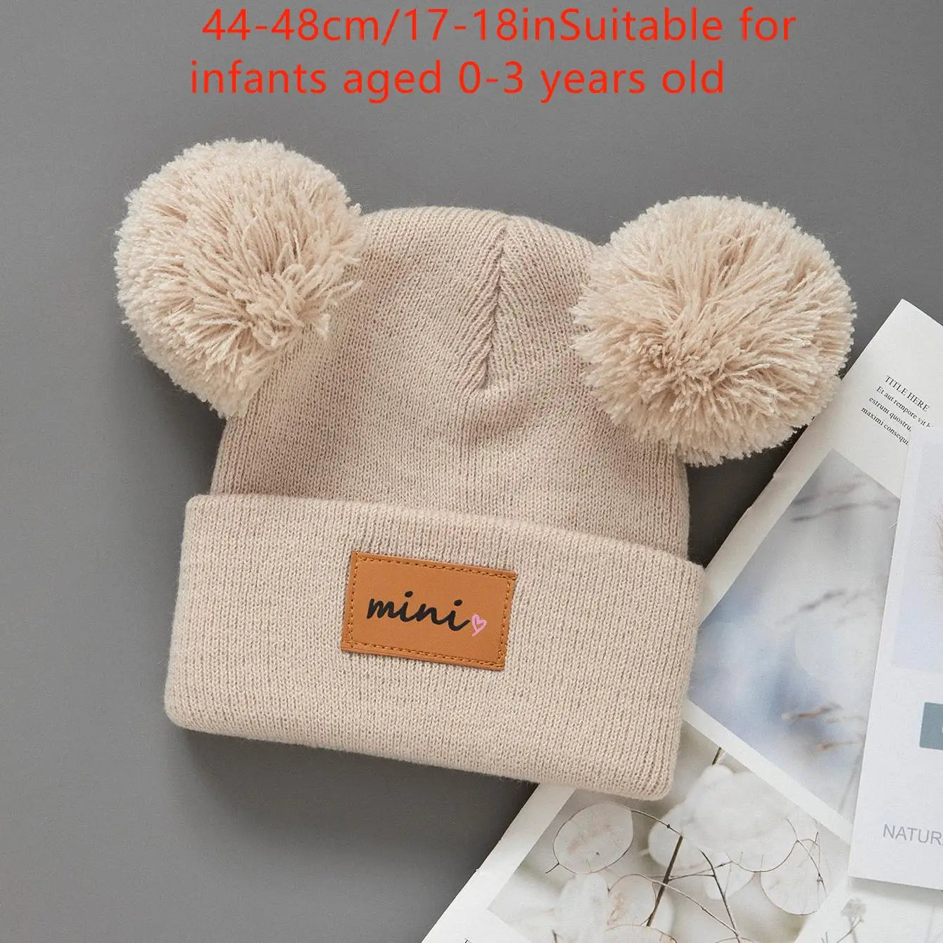 1/2pcs newborn Baby Winter Hat Kids Beanie Cap for Girls Boys Infant Accessories Children Hats Elastic 0-3Y toddler girl boy hat - ZOOMNSTORE