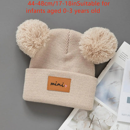 1/2pcs newborn Baby Winter Hat Kids Beanie Cap for Girls Boys Infant Accessories Children Hats Elastic 0-3Y toddler girl boy hat - ZOOMNSTORE