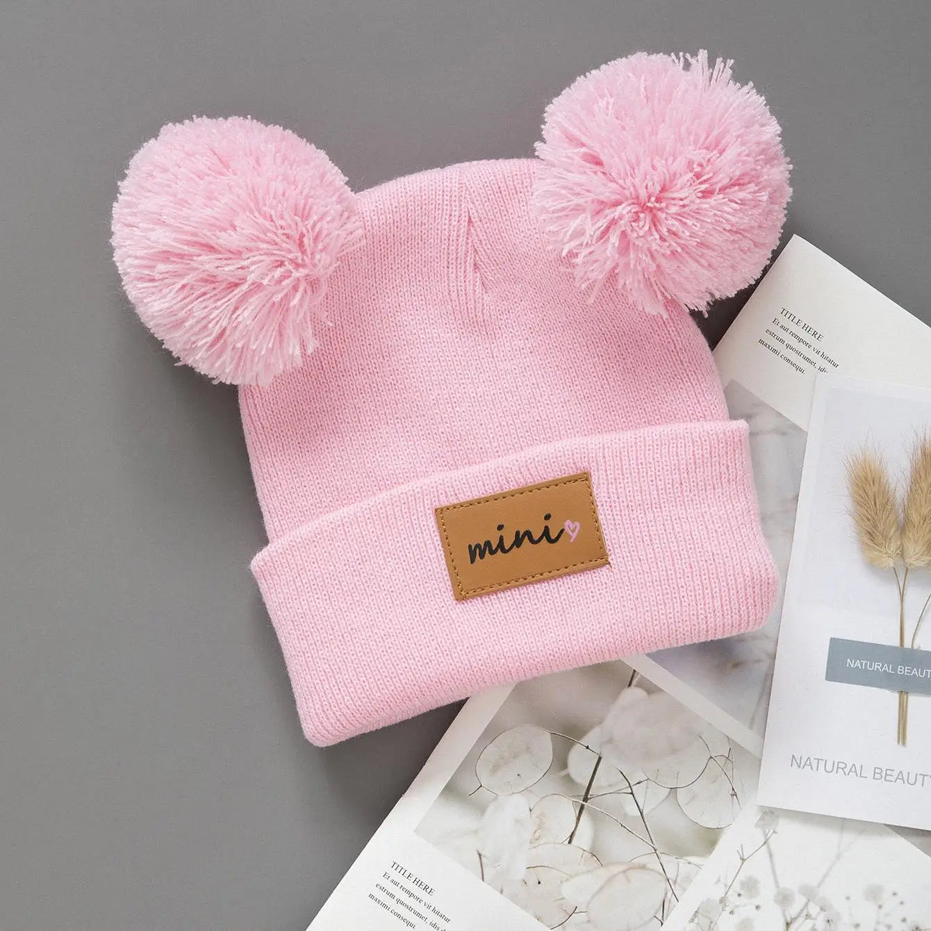 1/2pcs newborn Baby Winter Hat Kids Beanie Cap for Girls Boys Infant Accessories Children Hats Elastic 0-3Y toddler girl boy hat - ZOOMNSTORE