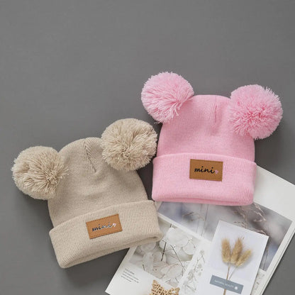 1/2pcs newborn Baby Winter Hat Kids Beanie Cap for Girls Boys Infant Accessories Children Hats Elastic 0-3Y toddler girl boy hat - ZOOMNSTORE