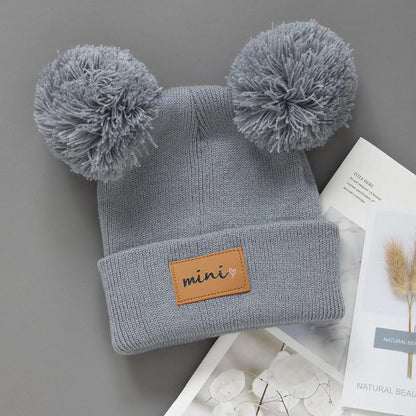 1/2pcs newborn Baby Winter Hat Kids Beanie Cap for Girls Boys Infant Accessories Children Hats Elastic 0-3Y toddler girl boy hat - ZOOMNSTORE