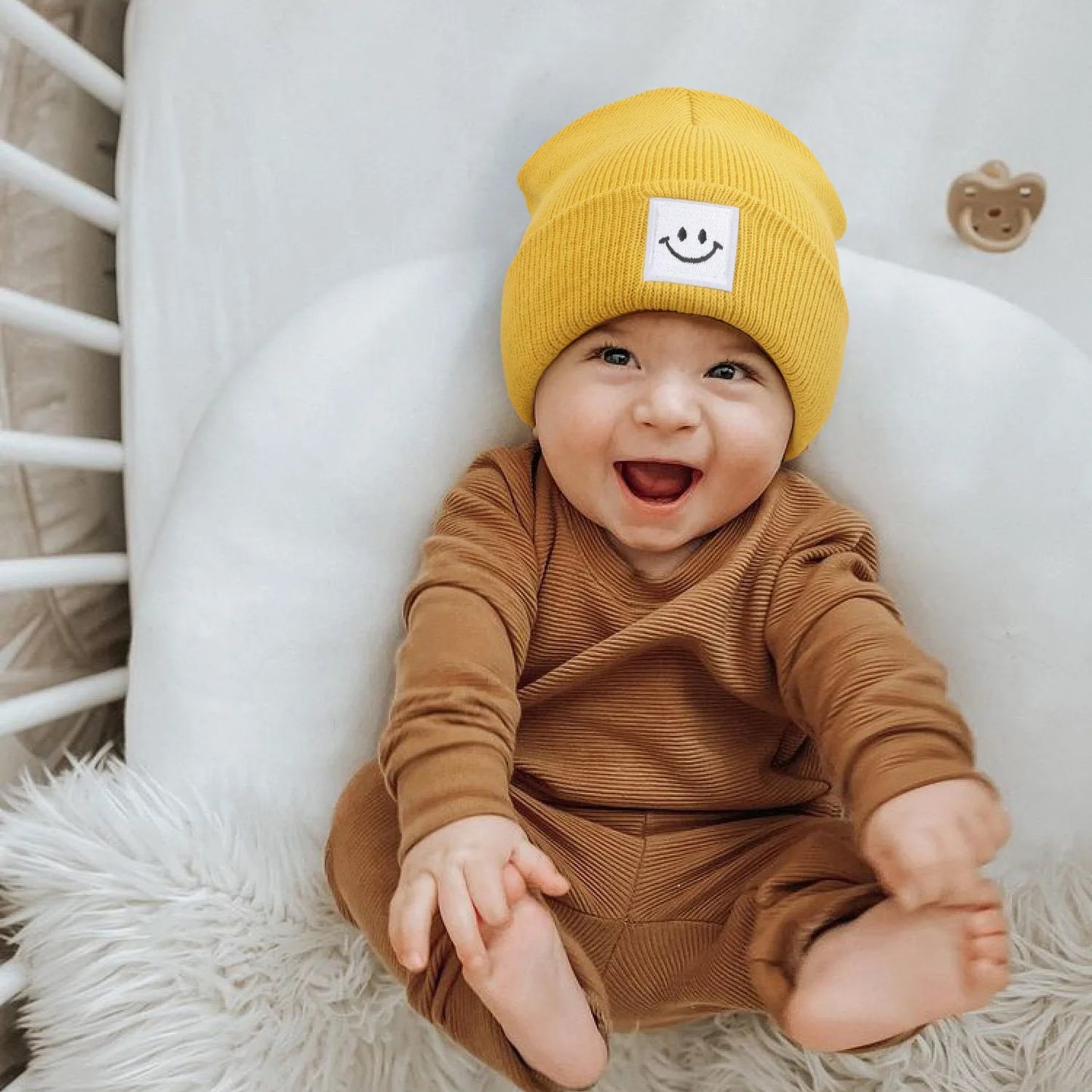 Kids Autumn Winter Hats for Newborn Crochet Beanie Toddler Boy Girl Cap Baby Photography Props Children Accessories Warmer Stuff - ZOOMNSTORE
