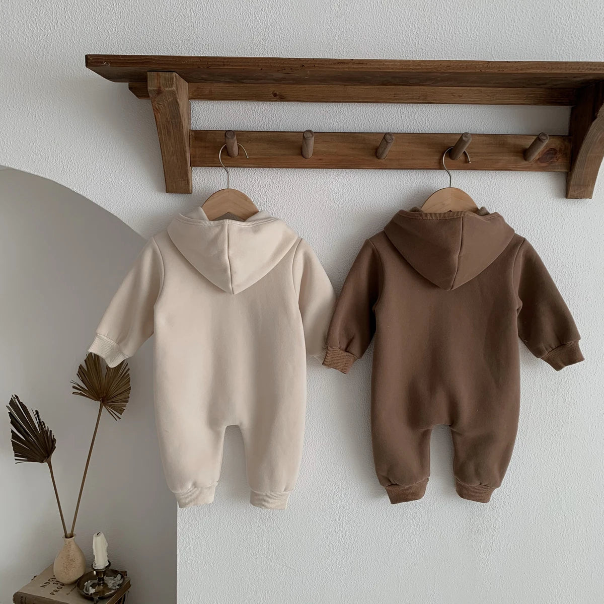 Baby Winter Jumpsuit - Newborn Baby Clothes Cute Bear Hooded Romper 0-2 Years - ZOOMNSTORE
