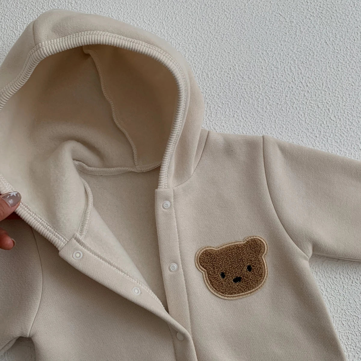 Baby Winter Jumpsuit - Newborn Baby Clothes Cute Bear Hooded Romper 0-2 Years - ZOOMNSTORE