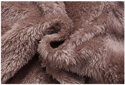 Baby Winter Jumpsuit - Toddler Winter Clothing Hooded Velvet Romper with Fur Lining - ZOOMNSTORE