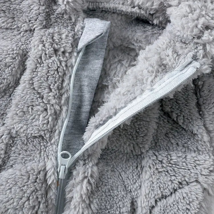 Baby Winter Romper - Hooded Arctic Velvet Fabric 0-18 Months Infant Warm Clothing - ZOOMNSTORE
