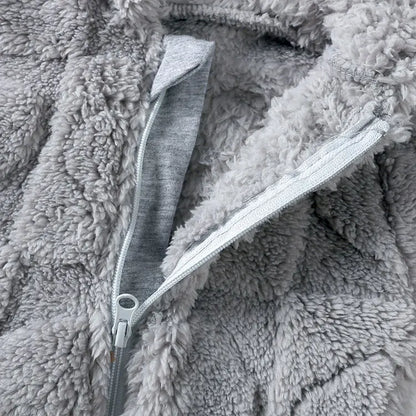 Baby Winter Romper - Hooded Arctic Velvet Fabric 0-18 Months Infant Warm Clothing - ZOOMNSTORE